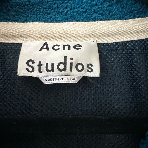 Acne Studios Faraz Patch Fleece Half Zip Jacket Size Small ($405) - Picture 5 of 12